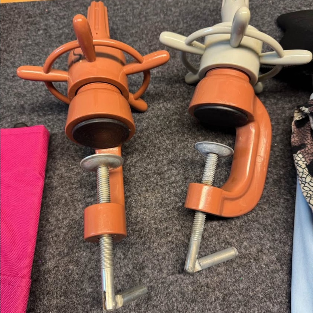 Kids Orange Clamp-On Toy Holder - Durable Kids Accessory